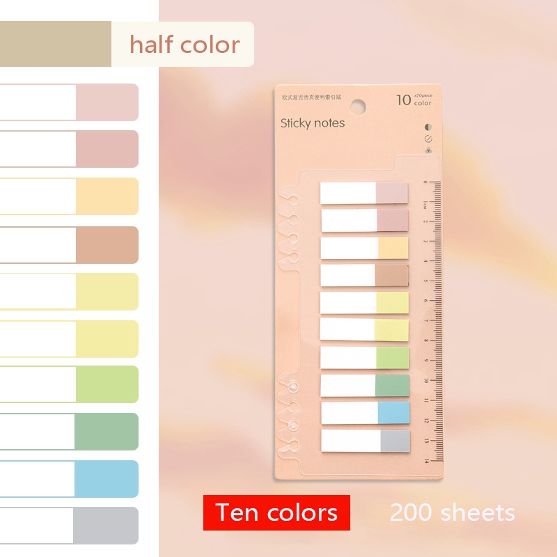 Giấy Dán Ghi Chú Đánh Dấu Trang Sách Tiện Dụng Cho Học Sinh / Văn Phòng