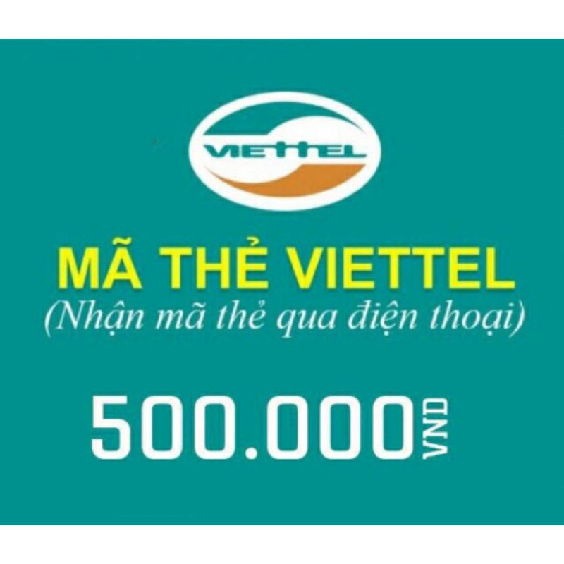 Thẻ Cào Viettel 500k