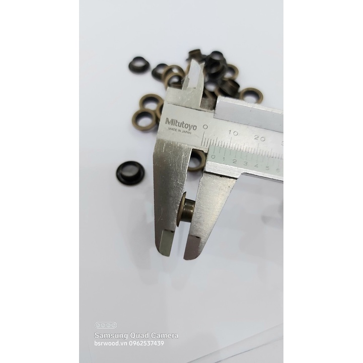 Khoen ore 8mm Khoen mắt cáo 8ly Thau không gỉ Khuy mắt cáo bấm vải Túi 100 cái  Màu bạc/ vàng/ đồng