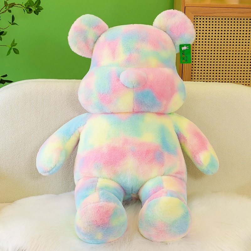Gấu Teddy Nhồi Bông Màu Cầu Vồng Dễ Thương Mỏi Gấu Xinh Size 50cm 70cm 95cm