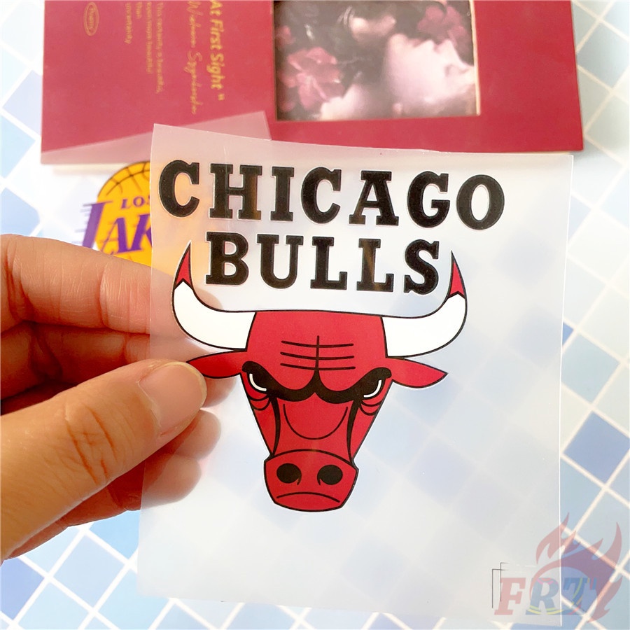 ◆ Nhãn Dán Vinyl Chuyển Nhiệt Nba - Chicago Bulls / Los Angeles Lakers ◆ 1 Sticker Dán Ủi Với Thiết Kế Đẹp Mắt
