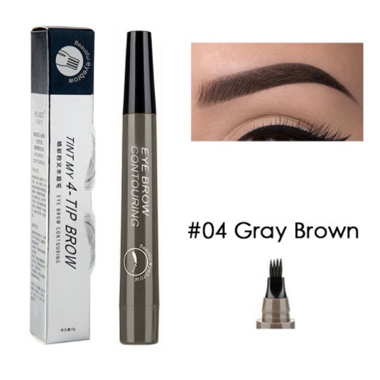 Bút Kẻ Lông Mày Dạng Lỏng Đầu Chia 4 Chấu Với 5 Màu Tùy Chọn Tiện Dụng | BigBuy360 - bigbuy360.vn
