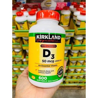 Viên Uống D3 Kirkland 50 cmg của Mỹ 600 viên ( Hủ Màu Vàng )