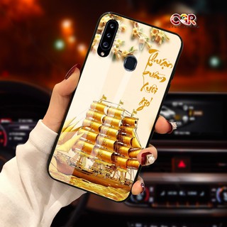ốp sam sung A20S Mặt kính cường lực