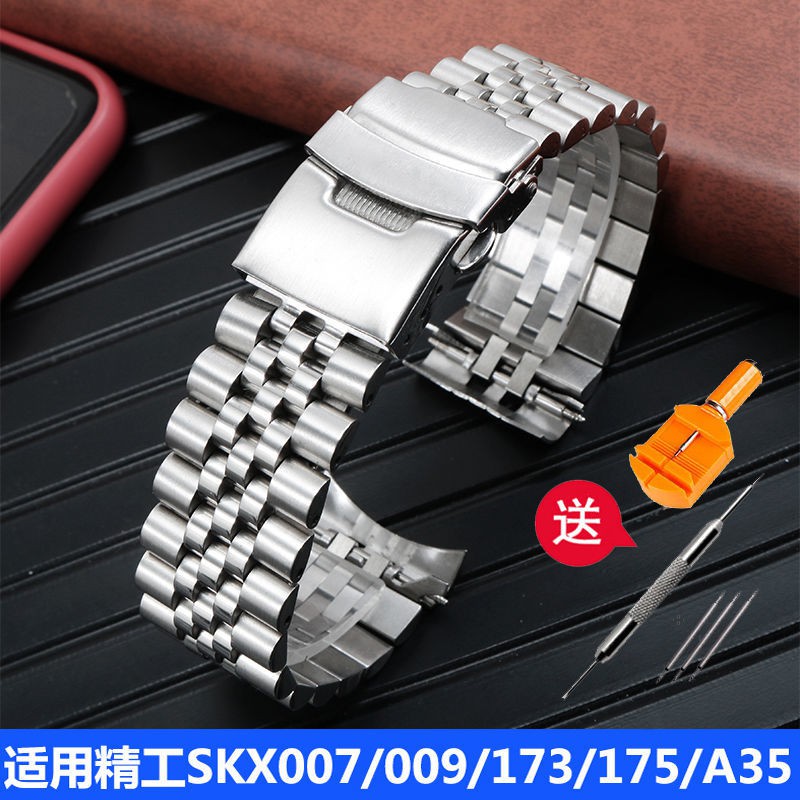 SEIKO Dây Đồng Hồ Bằng Thép Không Gỉ Skx007 009 Skx175 Skx173 Cho Nam