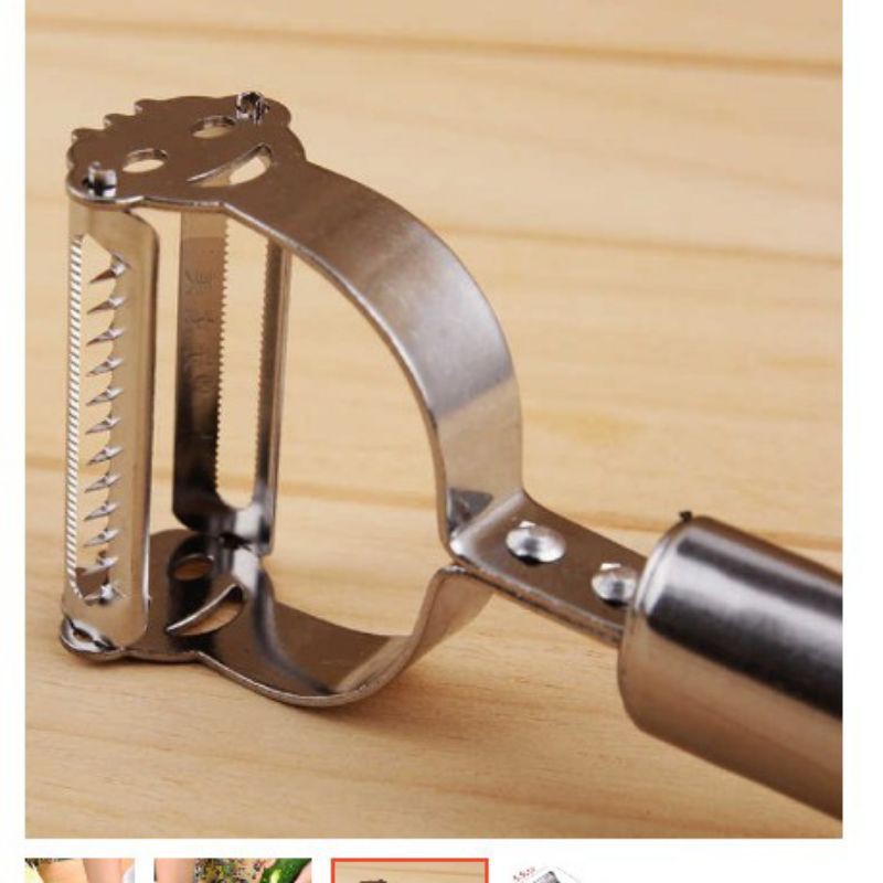 Nạo Gọt Hoa Quả Inox Loại 2 Lưỡi Siêu Hot