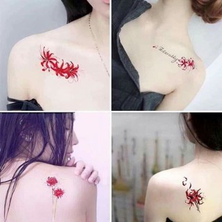Hình xăm dán mini Hoa bỉ ngạn.