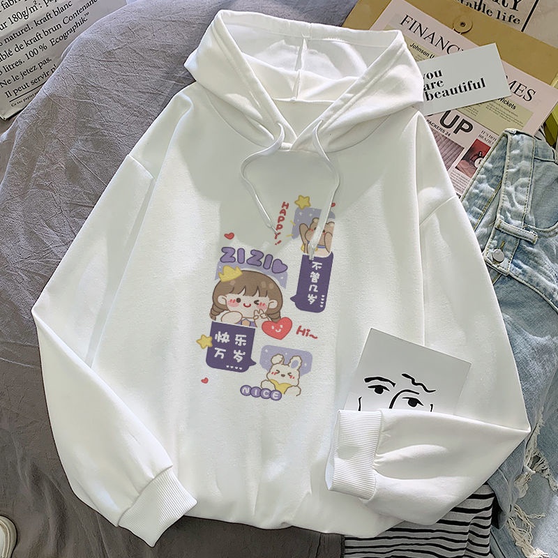 Áo hoodie cotton dáng rộng mỏng phong cách Hong Kong thời trang mùa thu 2021 dành cho học sinh nữ | BigBuy360 - bigbuy360.vn