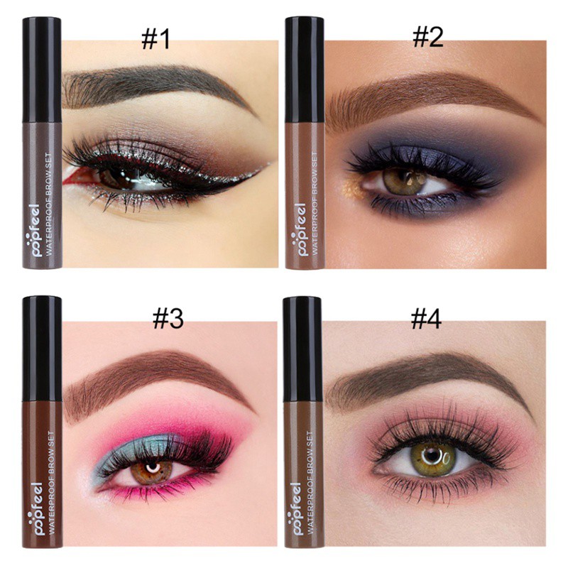 Mascara chuốt lông mày dạng gel POPFEEL chuyên nghiệp chống thấm nước