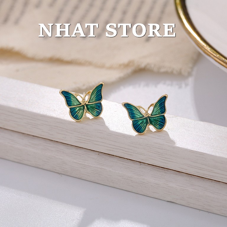 Bông tai nữ butterfly earrings Nhat Store