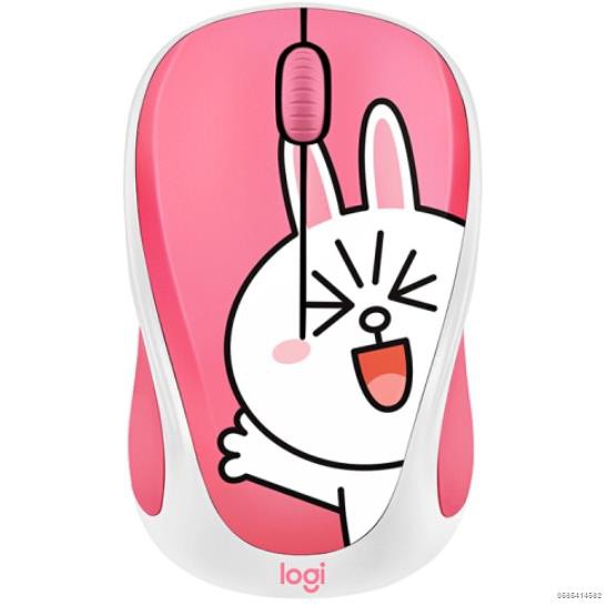 ✈▤Chuột không dây Logitech in họa tiết LINE FRIENDS dễ thương cho văn phòng