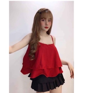 Áo voan 2 dây hình chụp thật kèm video