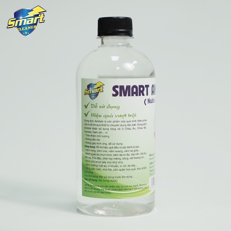 Smart A, Dung dịch sát khuẩn Anolyte, sát khuẩn vết thương, súc miệng