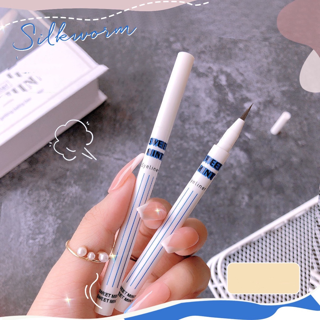 HSUBút kẻ mắt nước SWEET MINT màu nude tông nâu tự nhiên lâu trôi HSU