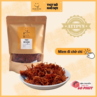 Thịt bò khô xé sợi 100g 300g 500g, khô bò xé sợi cay vừa thơm ngon