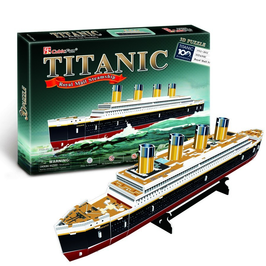 Mô hình giấy 3D CubicFun - Tàu Titanic T4012h CubicFunPaper