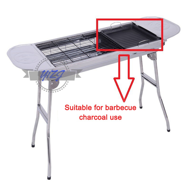 BBQ Chảo vuông dày chống dính với tay cầm dùng nướng ngoài trời /Party/ Grilled meat, platter