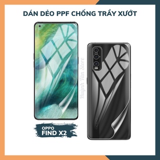 Dán dẻo PPF oppo find x2 find x2 pro trong suốt hoặc nhám chống bám vân tay bảo vệ máy mua 1 tặng 1 huỳnh tân store