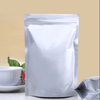 1Kg túi zip đứng 2 mặt bạc