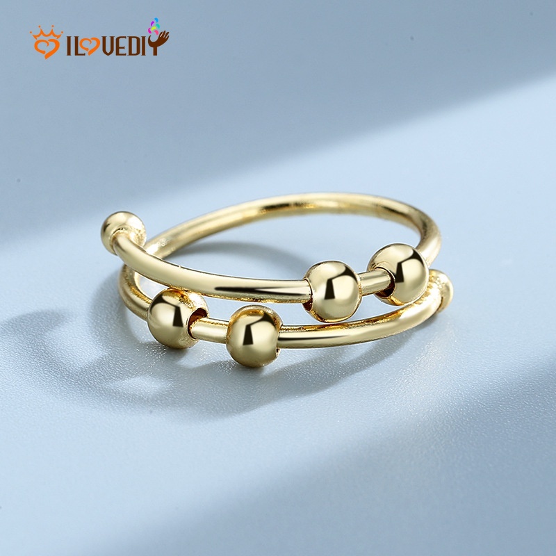 Nhẫn Dạng Hở Đính Hạt Đơn Giản Thời Trang Cho Nam Và Nữ