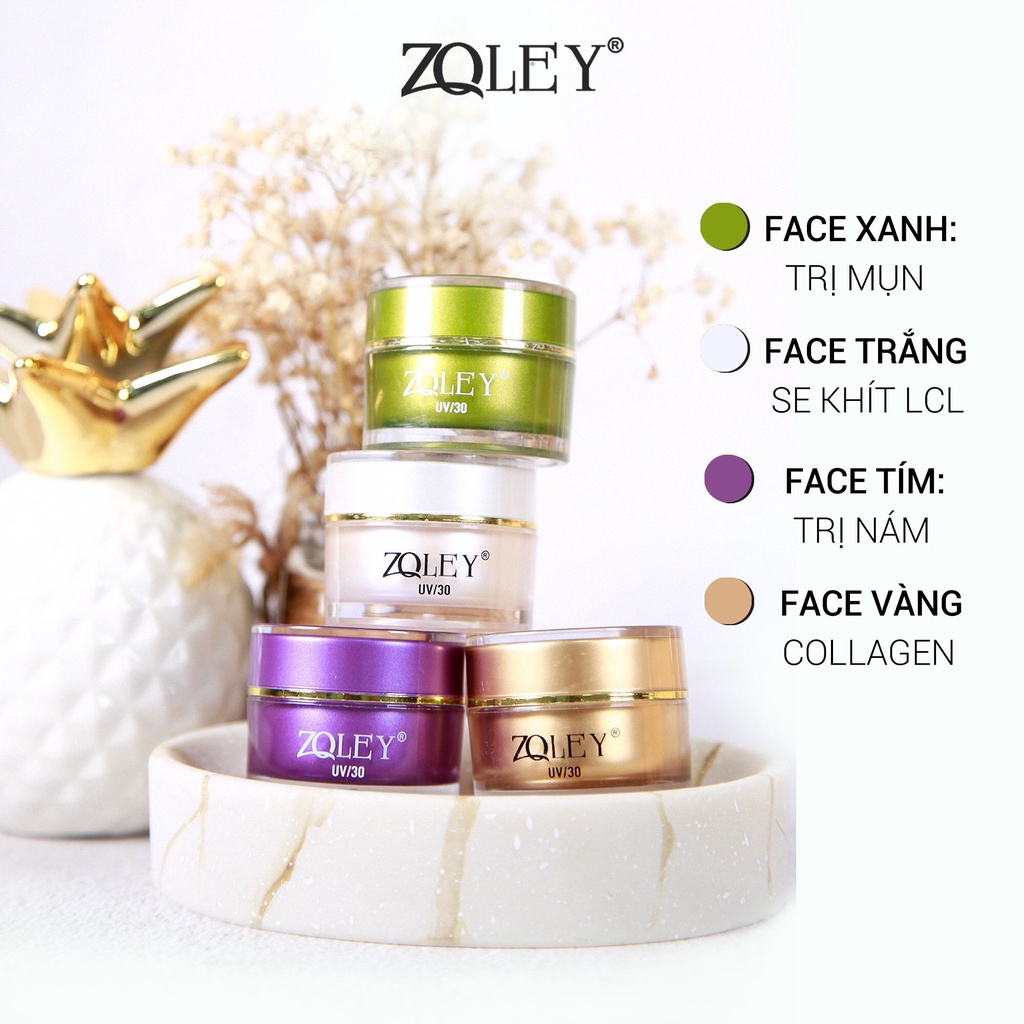 Kem Dưỡng Trắng Da Mờ Nám – Tàn Nhang ZOLEY 10g ( Face Zoley Tím )