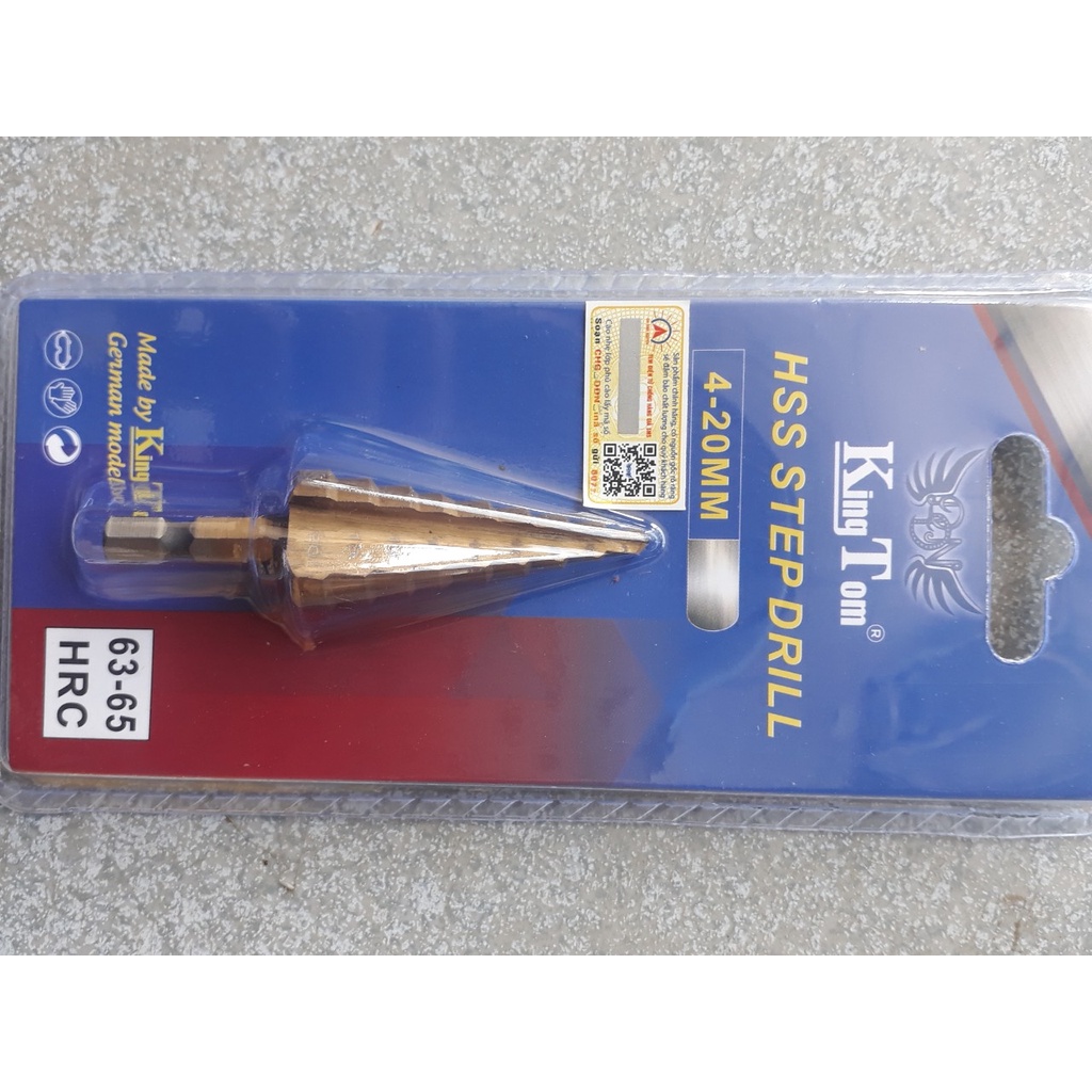 Mũi khoan tháp đa năng chui lục giác phủ titan khoan nhựa gỗ kim loại cao cấp