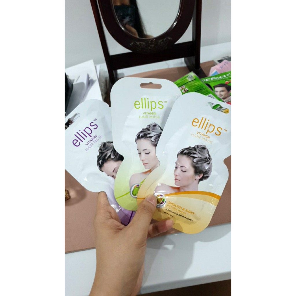 Kem Ủ Tóc💝Dành Cho Tóc Hư Tổn💝 Ellips Vitamin Hair Mask Hair Repair - Chăm Sóc Tóc Hư Tổn 20g | BigBuy360 - bigbuy360.vn