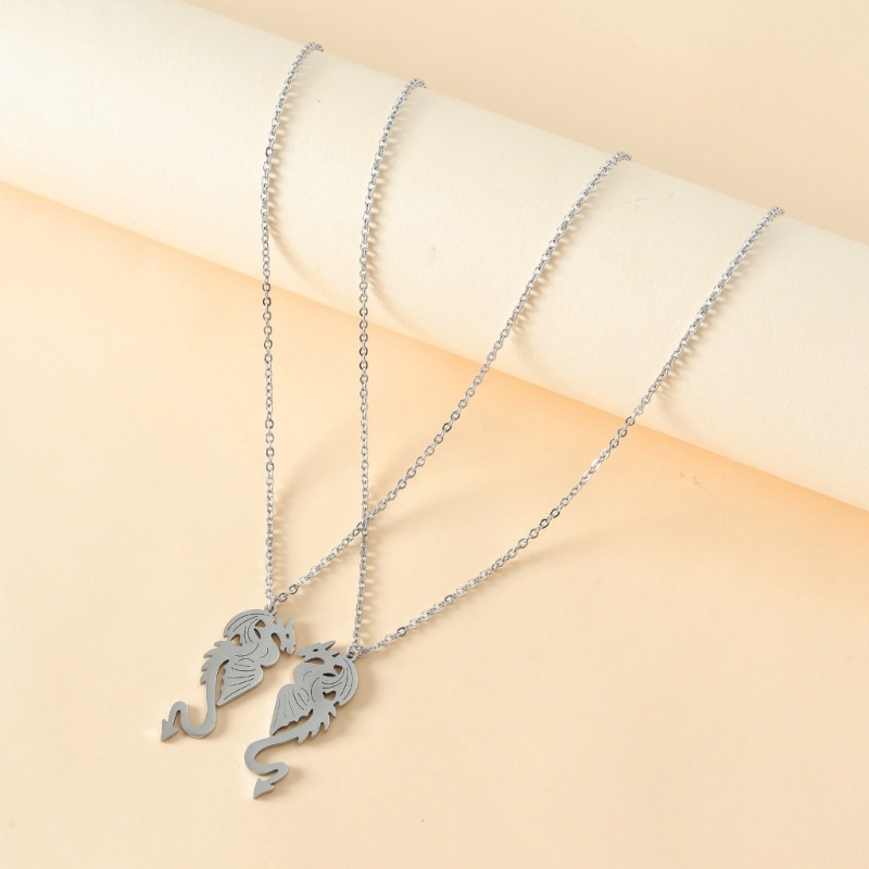 Flgo Set 2 Dây Chuyền Hình Rồng Rỗng Kiểu Âu Mỹ Sáng Tạo