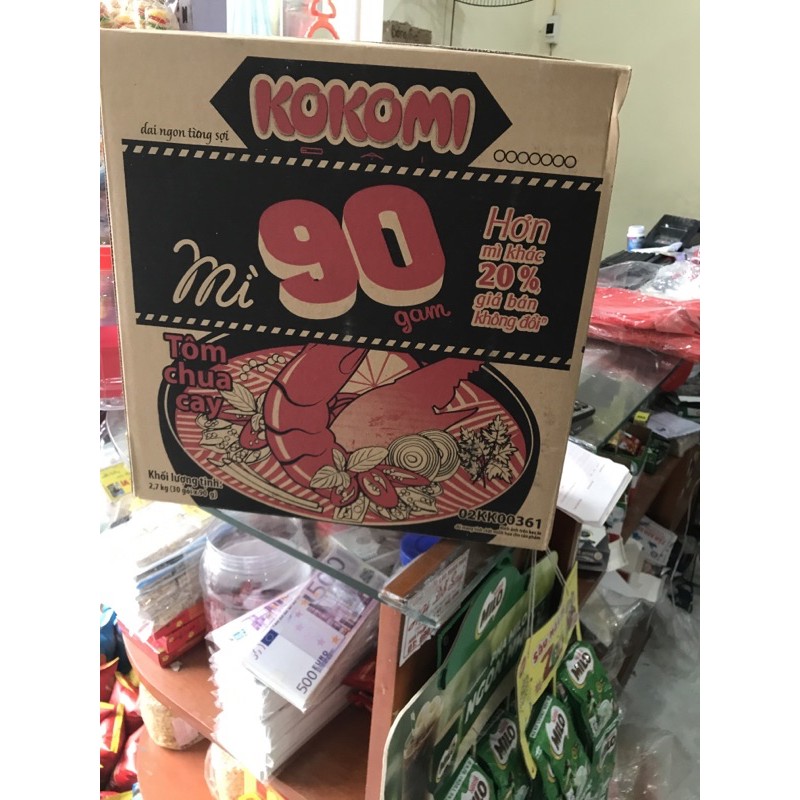 Thùng 30 gói mì kokomi 90 (30 gói x 90g) | BigBuy360 - bigbuy360.vn