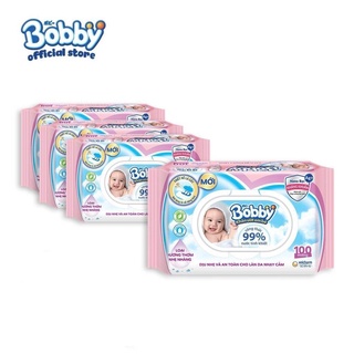 Khăn ướt trẻ em Bobby Care (100 miếng)