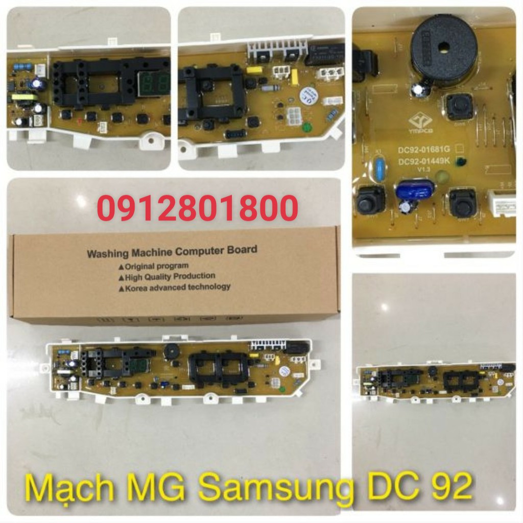 Bo mạch máy giặt Samsung 13 phím DC9201449k, DC9201479K