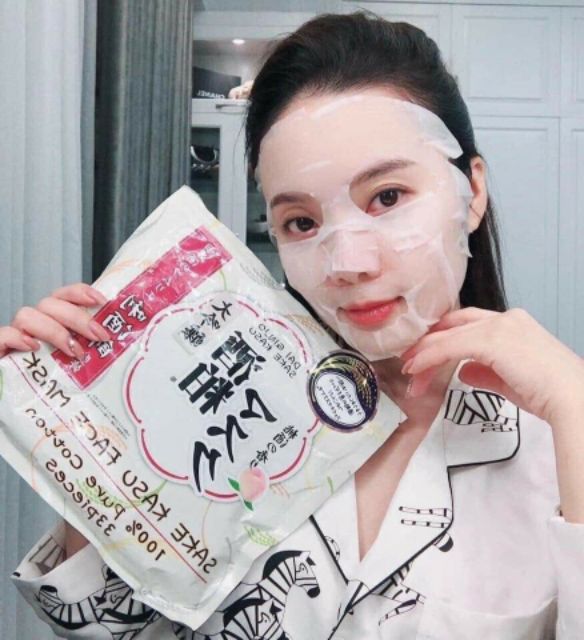 Auth Nhật🍀Mặt Nạ Bã Rượu Sake Kasu Face Mask Nội Địa Nhật