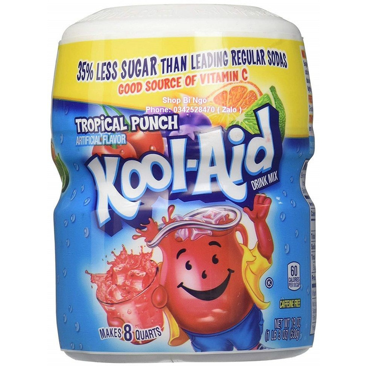 Bột Trái Cây Kool Aid Nhiều Vị Mỹ 538g Giá Tốt