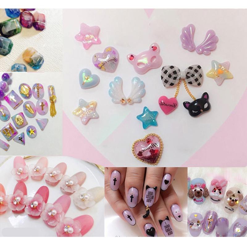 (Hàng Mới Về) Set 36 Khuôn Silicon Mini Tạo Hình Trang Trí Móng Nghệ Thuật