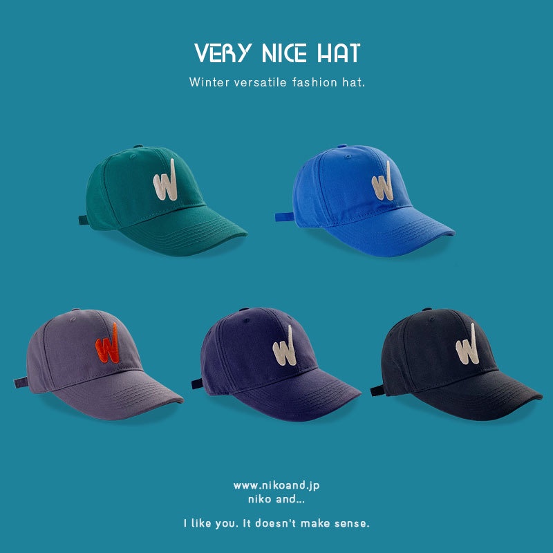 Mũ Lưỡi Trai Thêu Chữ W 2022 Thời Trang Cá Tính