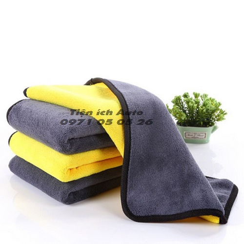Khăn lau xe Microfiber Mềm Mịn Siêu Thấm Hút Nước Chuyên Dụng Lau Rửa Xe Hơi Ô Tô | tienich_auto