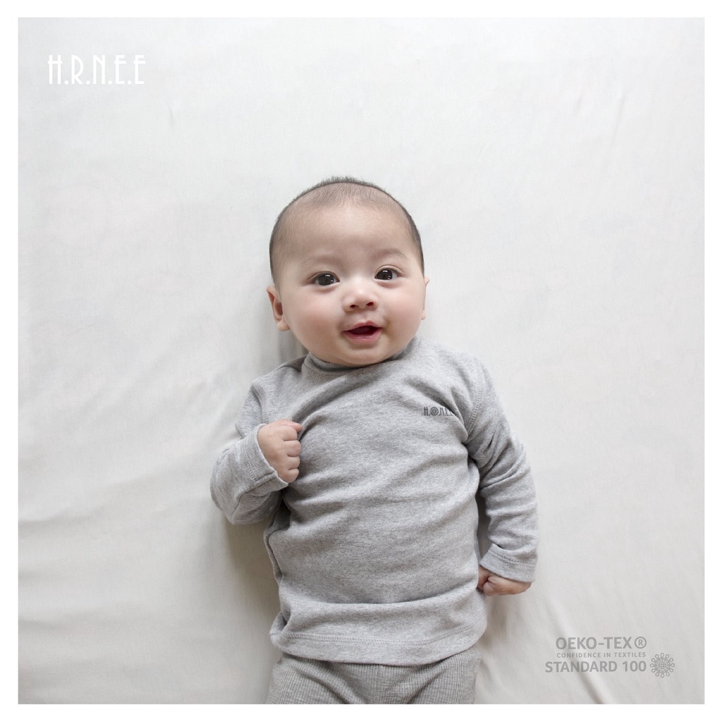 [CHÍNH HÃNG] Áo giữ nhiệt nỉ lông mềm mại thu đông trẻ em Hrnee