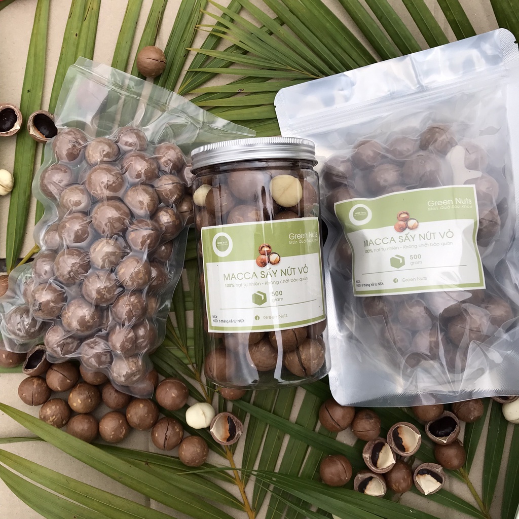 [Size Đại] Macca Đắk Lắk Organic sạch nhà trồng size quả to loại 1 - Giòn tan béo bùi - 500gram | BigBuy360 - bigbuy360.vn