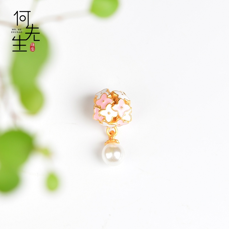 Phụ Kiện Hạt Ngọc Trai Hình Bông Hoa Nhỏ Tự Làm Vòng Tay / Trang Sức Không Gây Dị Ứng DIY