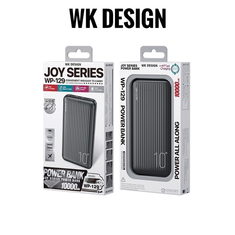 Sạc dự phòng WK DESIGN dung lượng 10000mah sạc nhanh 10w trang bị 4 cổng kết nối