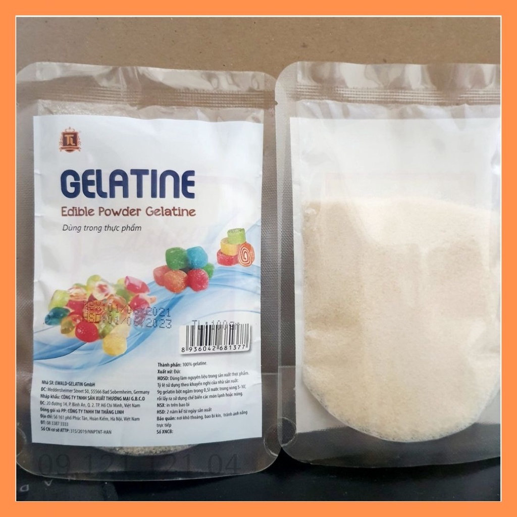 (HT) Bột gelatine đức 100g