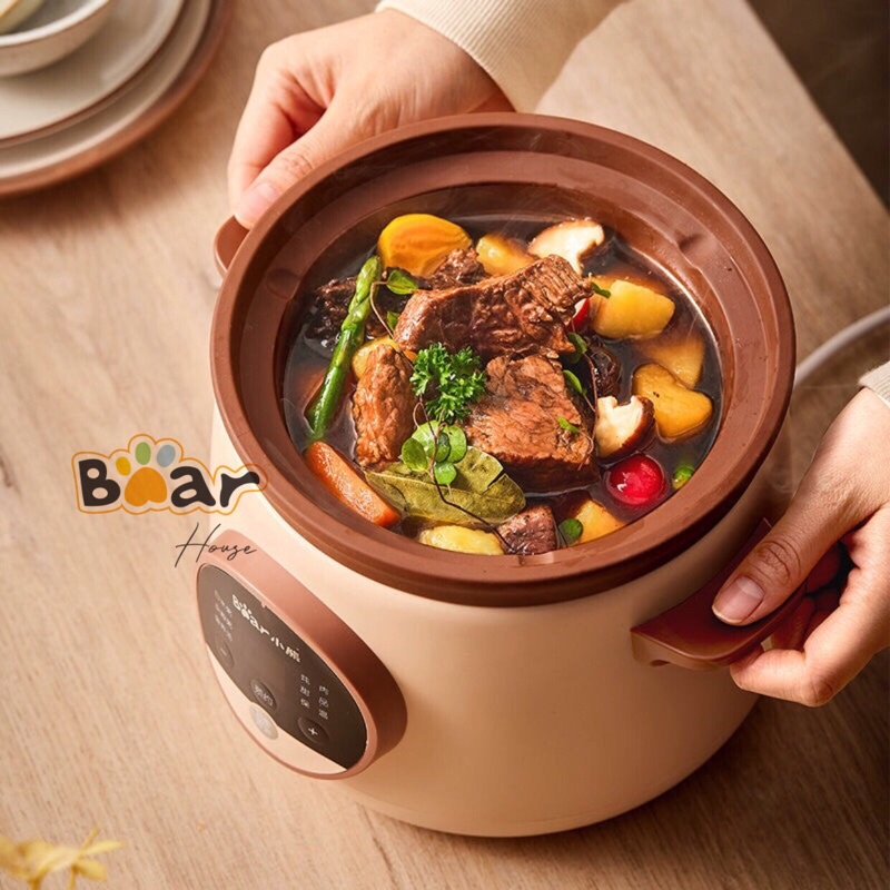 NỒI HẦM CHẬM ĐA NĂNG BEAR E15H1 DUNG TÍCH 1.5L MỚI