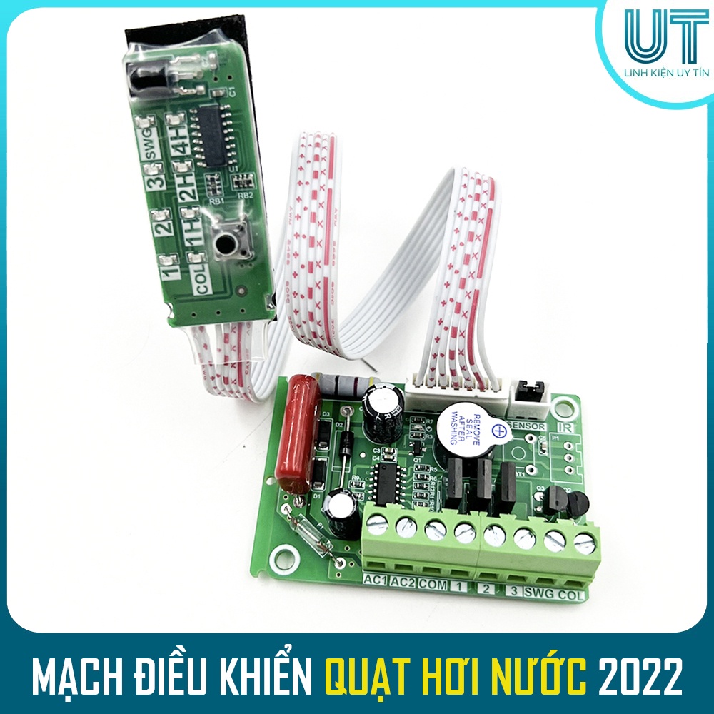 Bo mạch điều khiển từ xa QUẠT HƠI NƯỚC, QUẠT ĐIỀU HÒA 2022 - Có màn hiện thị - Hẹn giờ - Nhiều chế độ FAN02 300W