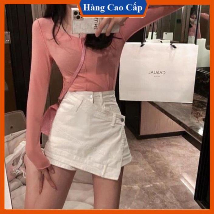 Chân váy kaki đắp chéo sang chảnh, mẫu cực hót mới xuất hiện trên thị trường. | BigBuy360 - bigbuy360.vn