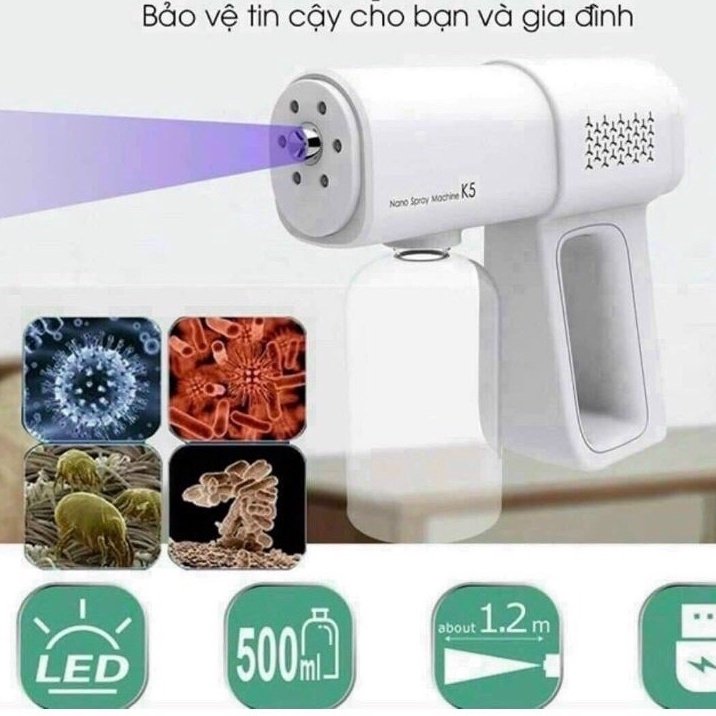 Máy Xịt Khử Khuẩn Hàng Cao Cấp Dùng Cho Văn Phòng, Cá Nhân, Gia Đình