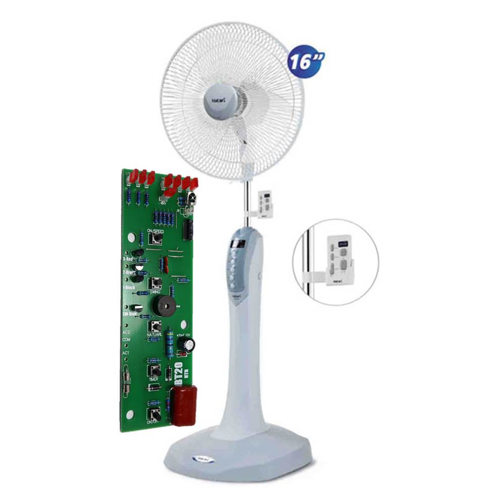 Bo mạch quạt cây Hatari HP-P16R3 nhận tay khiển quạt Hatari chính hãng
