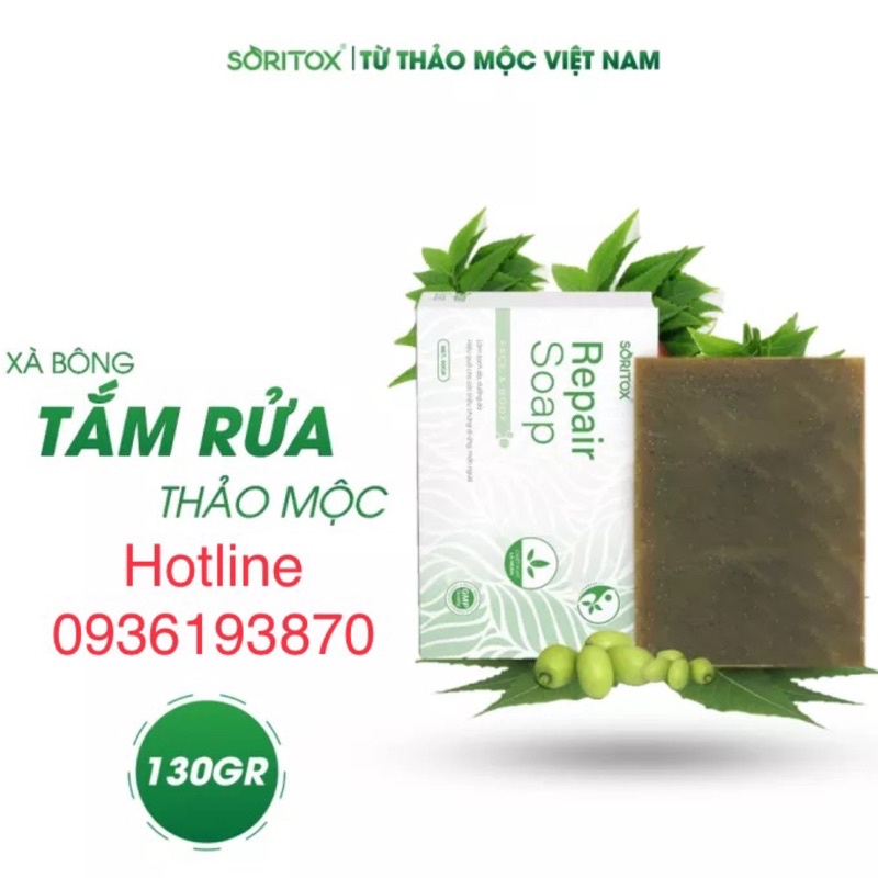 ✅ Soritox Soap 130GR 👍  ❤️ Xà bông thảo mộc Soritox chăm sóc da mờ thâm sạch mụn sáng da làm đẹp da