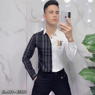 Sơ mi nam bbr, sơ mi lụa nam chống nhăn, from chuẩn