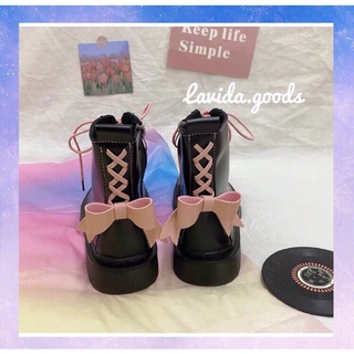 (BOX) Boost Cao Cổ Đính Nơ Hồng Phong Cách BlackPink Tặng Dây Giày Màu Hồng Kèm Thật nhiều Feedback Chân Thật  (ORDER)