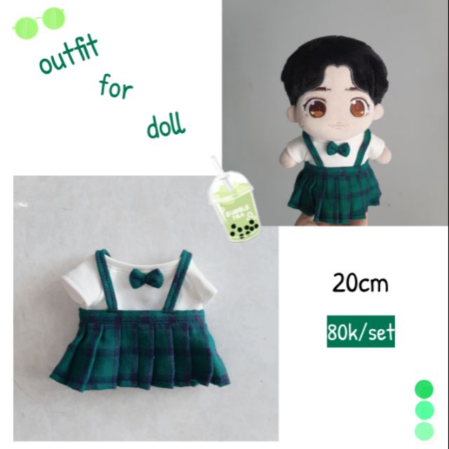 [ outfit for doll ] set váy 20cm
